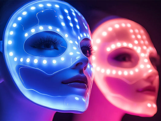 Red and Blue Light Therapy Masks